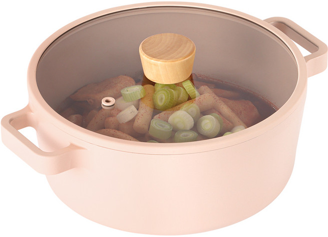 네오플램피카 국산 IH 인덕션 피카 오브제 양수냄비, 22cm, 미니피치, 1개