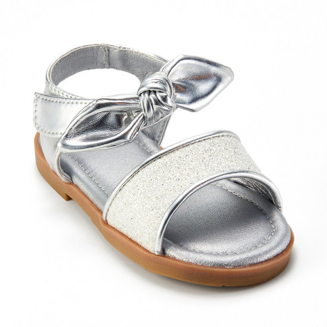 빔보빔바 여아용 리본 글리터 샌들