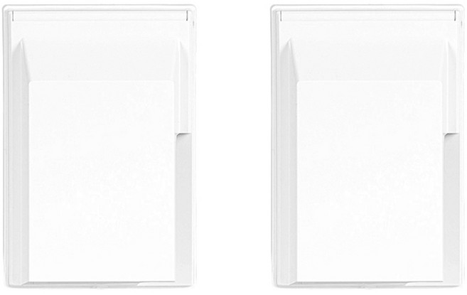 틸인스 세로형 방우콘센트 2구 화이트, 2개