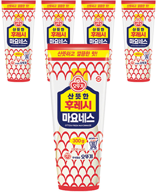 오뚜기 후레시 마요네즈, 300g, 5개