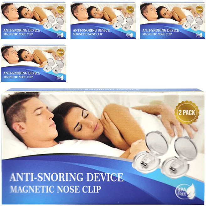 Neon 台灣霓虹 迷你止鼾器 矽膠磁性鼻夾, 5盒