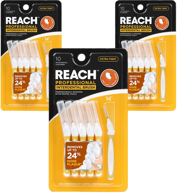 리치 와이어 치간칫솔 엑스트라 타이트, 10개입, 3개