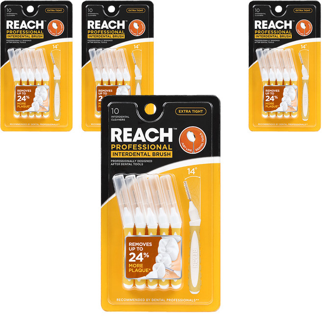 리치 와이어 치간칫솔 엑스트라 타이트, 10개입, 4개