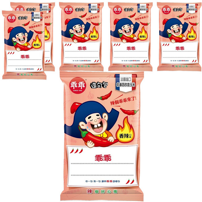 乖乖 玉米脆條 香辣口味, 80g, 6包