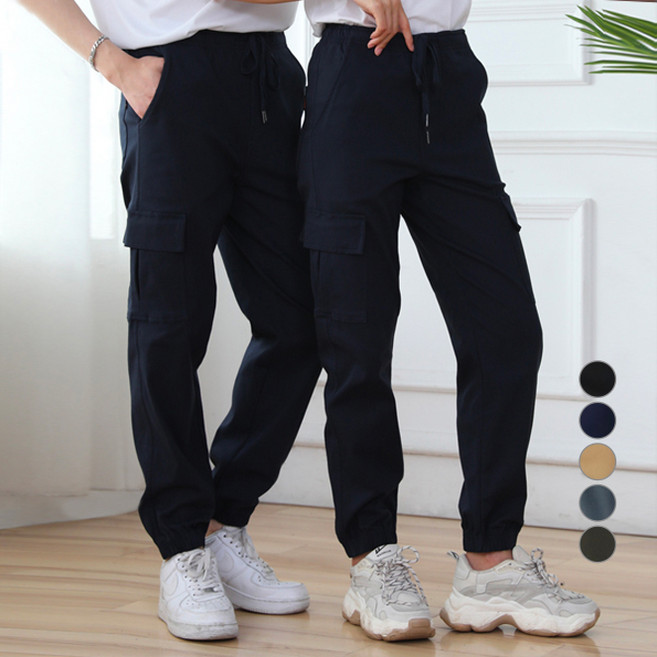 텐클로 남녀공용 슈퍼스판 카고조거 밴딩팬츠