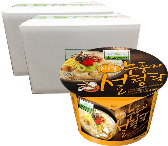 칠갑농산 누룽지 설렁탕, 74g, 8개