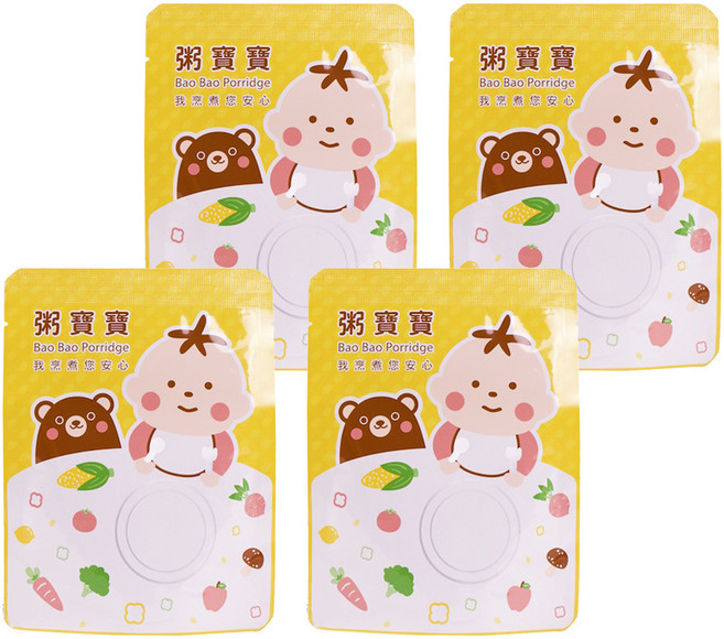 粥寶寶 無毒農 茄汁高湯燉牛肉 12個月以上, 120g, 4包, 茄汁牛肉