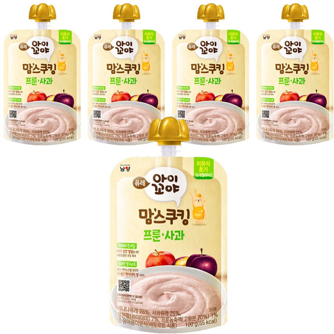 아이꼬야 맘스쿠킹 이유식 6개월부터, 100g, 5개