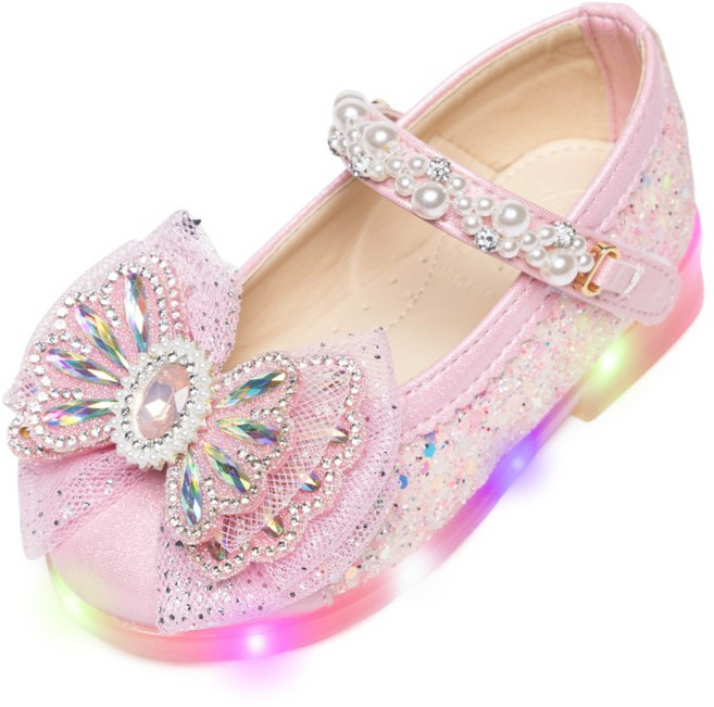 라스텔라 아동용 플로비 LED 라이팅 공주구두