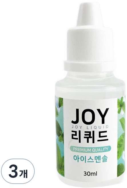 조이리퀴드 슬라임 향료 30ml, 3개, 아이스멘솔