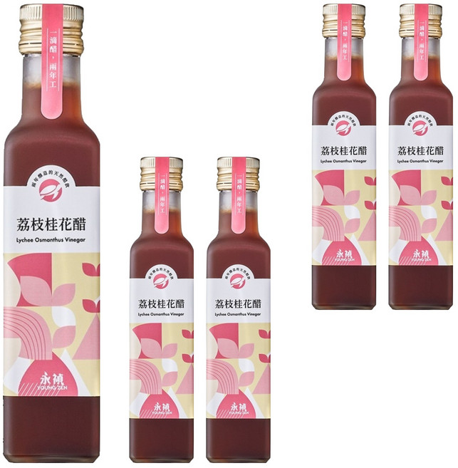 永禎 濃醇醋 荔枝桂花醋, 250ml, 5瓶