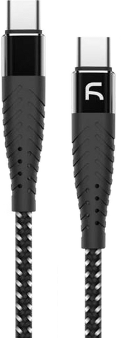 atake Type-C-Type-C 雙面盲插充電傳輸線 3A快充線 QC快充, 1m, 灰色, 1條