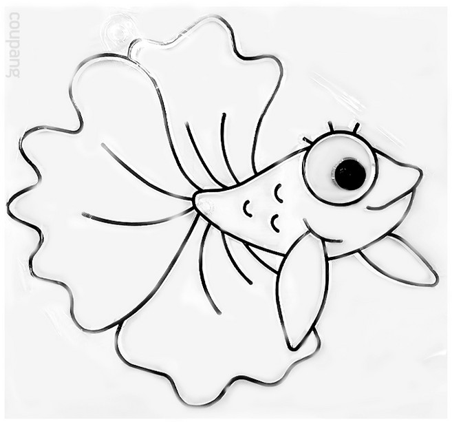 AMOS 阿摩司 壓克力模型版 小, 鬥魚, 1個
