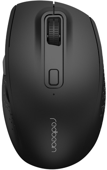 레드빈 리유저블 멀티페어링 무소음 블루투스 마우스, A49R, 퍼펙트블랙