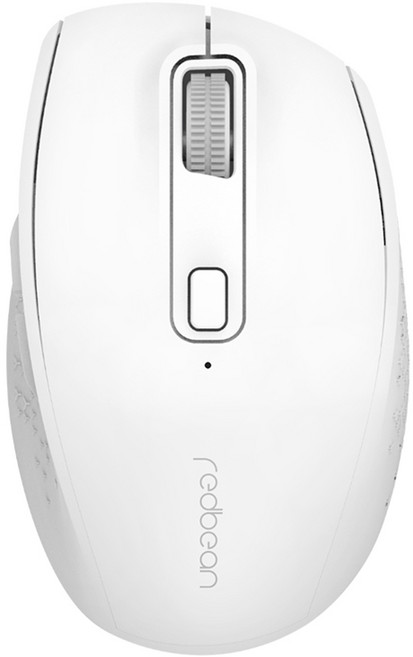 레드빈 리유저블 멀티페어링 무소음 블루투스 마우스, A49R, 퓨어화이트