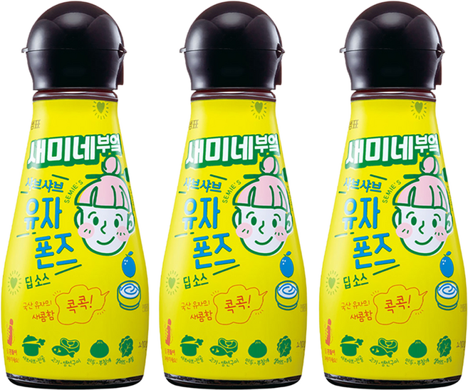 새미네부엌 샤브샤브 유자 폰즈 딥 소스, 270g, 3개