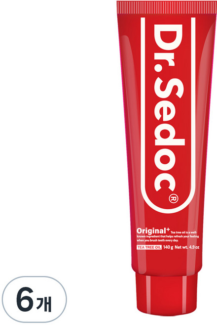 닥터세닥 오리지날 플러스 치약, 140g, 6개