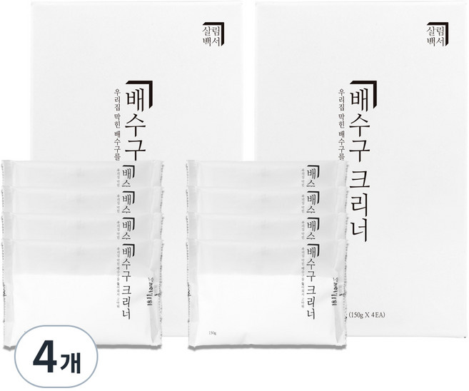 살림백서 배수구클리너, 600g, 4개