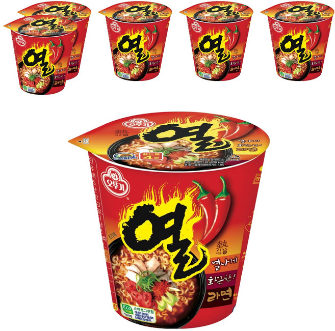 오뚜기 열라면 62g, 6개