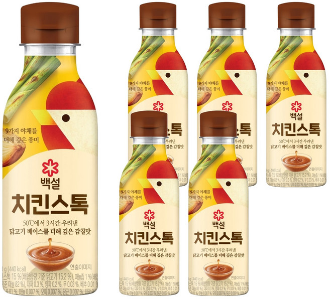 백설 깊은 감칠맛 치킨스톡, 350g, 6개