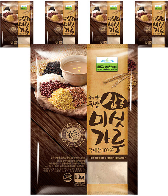 칠갑농산 십곡 미싯가루, 1kg, 5개
