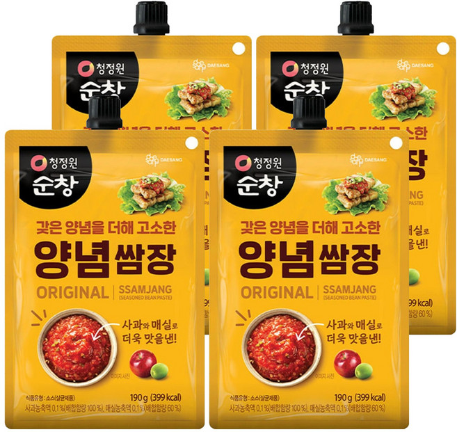 청정원순창 양념 쌈장, 760g, 1박스
