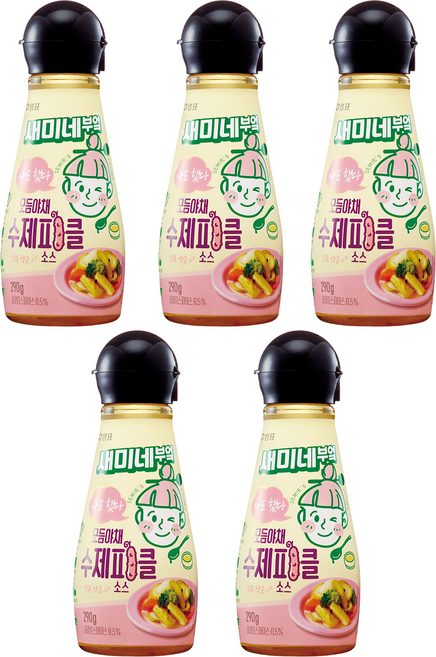 새미네부엌 모듬야채 수제피클 소스, 290g, 5개