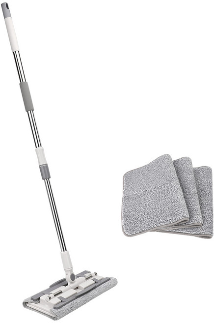 코멧 다용도 밀대걸레 + 극세사 걸레 3개입, 1개