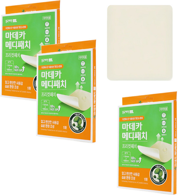 마데카메디패치 프리컷 1회용반창고, 3개