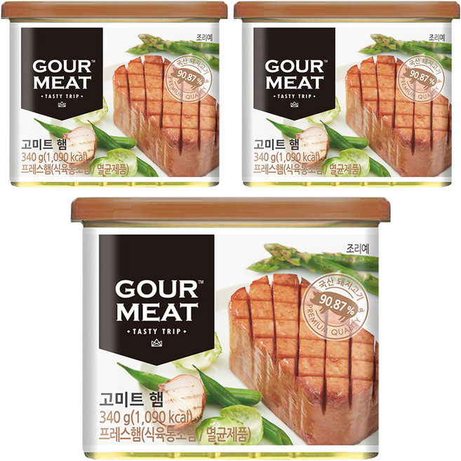 GOUR MEAT 火腿, 340g, 3個
