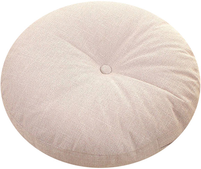 日式亞麻布圓形坐墊 榻榻米/辦公/椅墊/沙發墊/小沙發