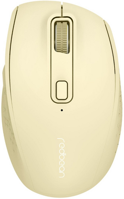 레드빈 리유저블 멀티페어링 무소음 블루투스 마우스, A49R, 바나나푸딩