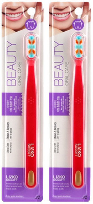 리앤코 소프트칫솔 샤인 앤 뷰티용 핑크, 1개입, 2개