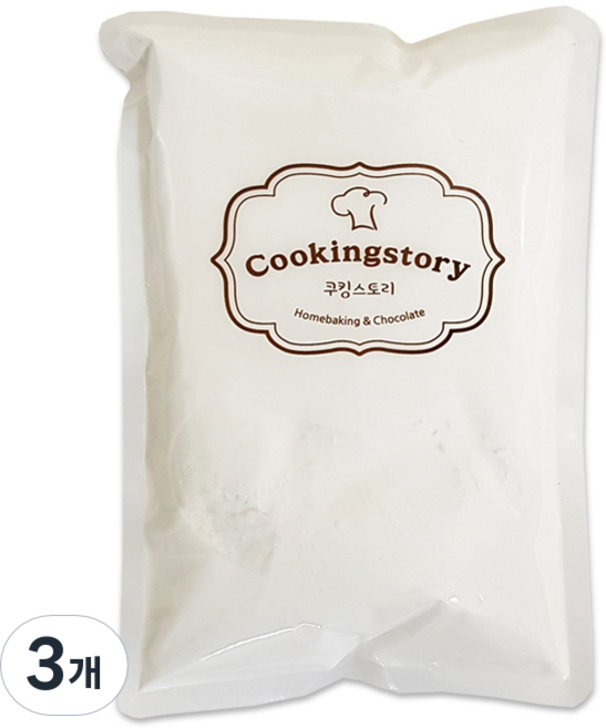 쿠킹스토리 슈가파우더, 500g, 3개