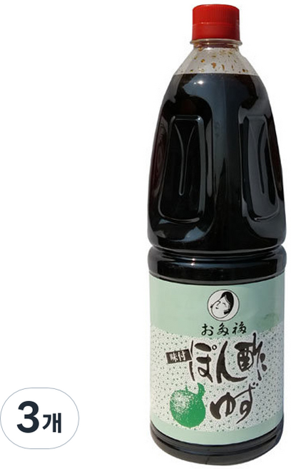 오타후쿠 아지쯔케폰즈 유자, 1.8L, 3개