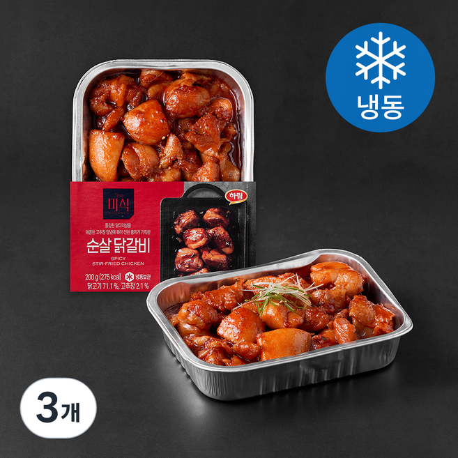 더미식 순살닭갈비 (냉동), 200g, 3개