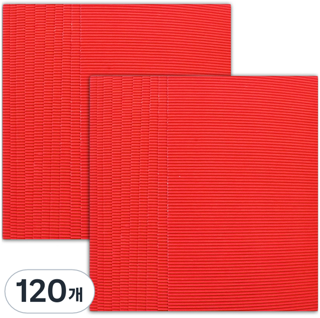 마다꾸미 컬러 골판지, 22 레드, 120개