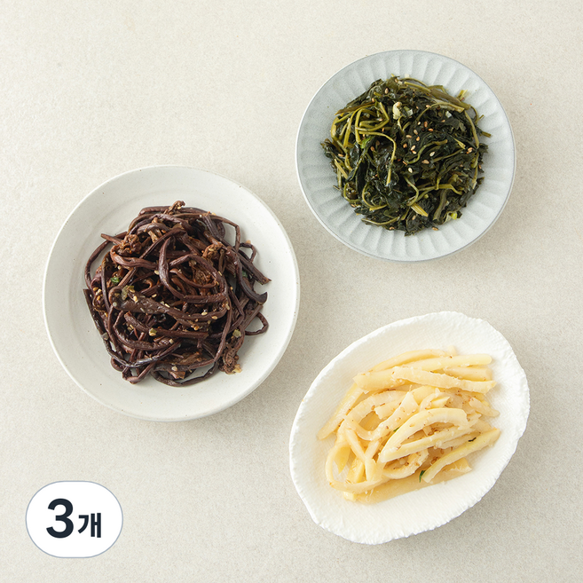 비움반찬 모둠나물 3종, 180g, 3개