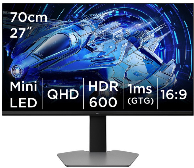 TCL QHD QD Mini LED 게임 모니터, 70cm, 27G64
