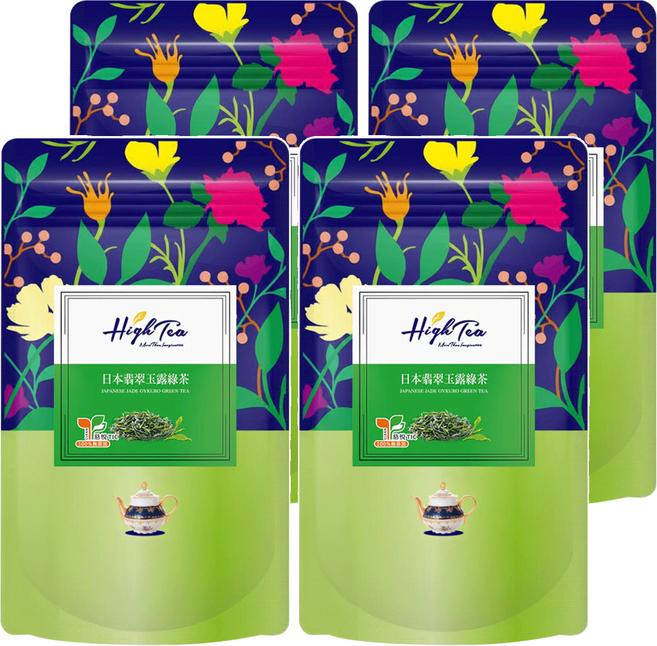 High Tea 伂橙 日本翡翠玉露綠茶, 3.5g, 12包, 4袋