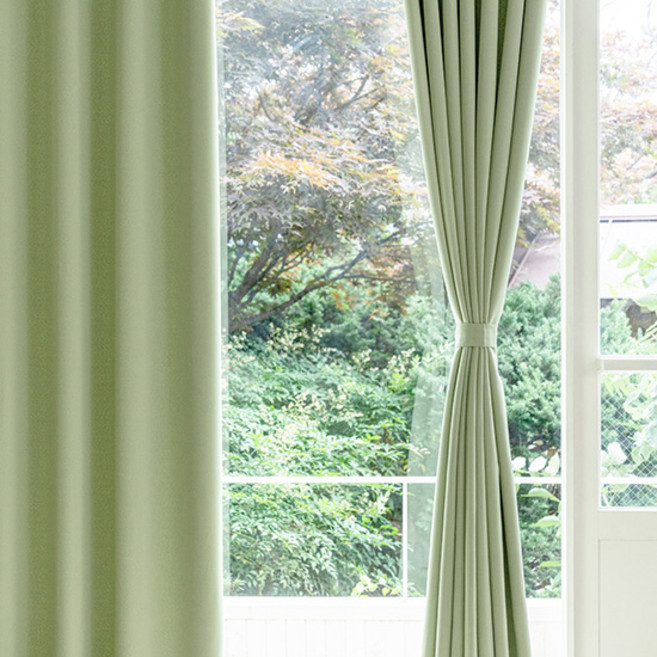 쉬즈홈 트루디 아일렛 암막 커튼 1p