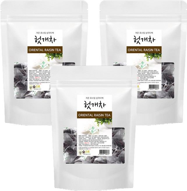 헛개차 삼각티백, 1g, 100개입, 3개