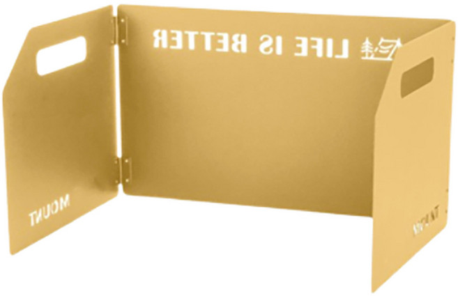 자니코 12라운드 휴대용 가스버너 바람막이 3단, 카키, 1개