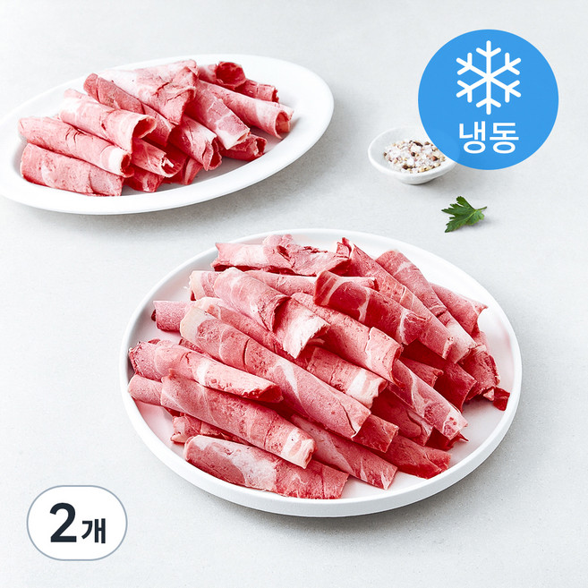호주산 A 목심 돌돌이 2mm (냉동), 2.5kg, 2개