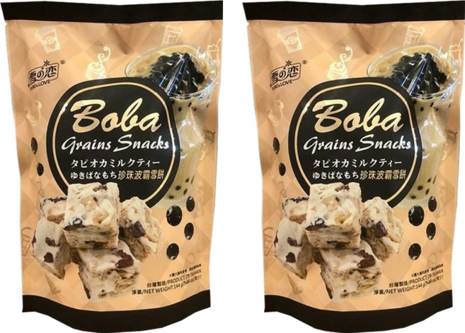 YUKI&LOVE 雪之戀 珍珠波霸雪餅 12包, 144g, 2袋