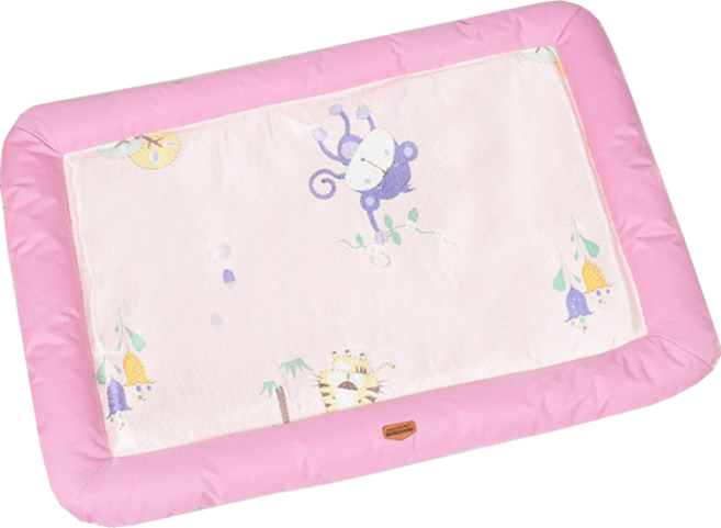 아이앤엘 강아지 쿨방석 매트, 핑크, 1개