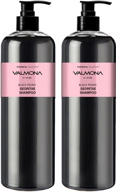 VALMONA 黑髮復活洗髮精, 480ml, 2個