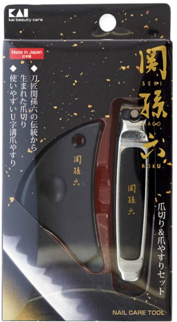 KAI 貝印 関孫六 指甲剪銼刀組 HC-3503 指甲刀 + 指甲銼, 1組