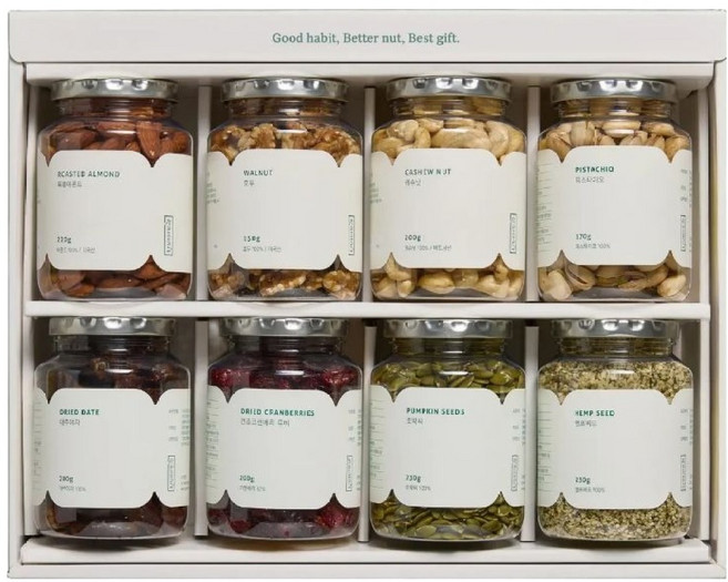 착한습관 견과 앤 건과 앤 양곡 8종 온가족세트, 1세트