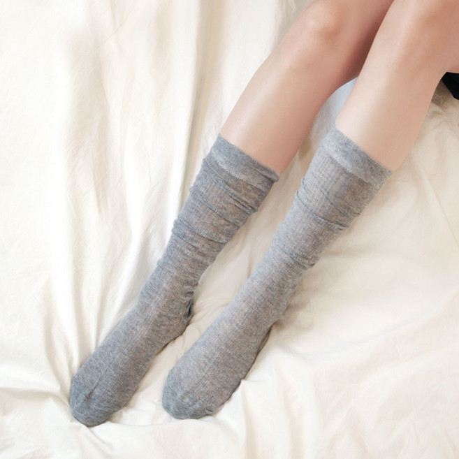 코지라벨 여성용 데일리 베이직 시스루 무압박 양말